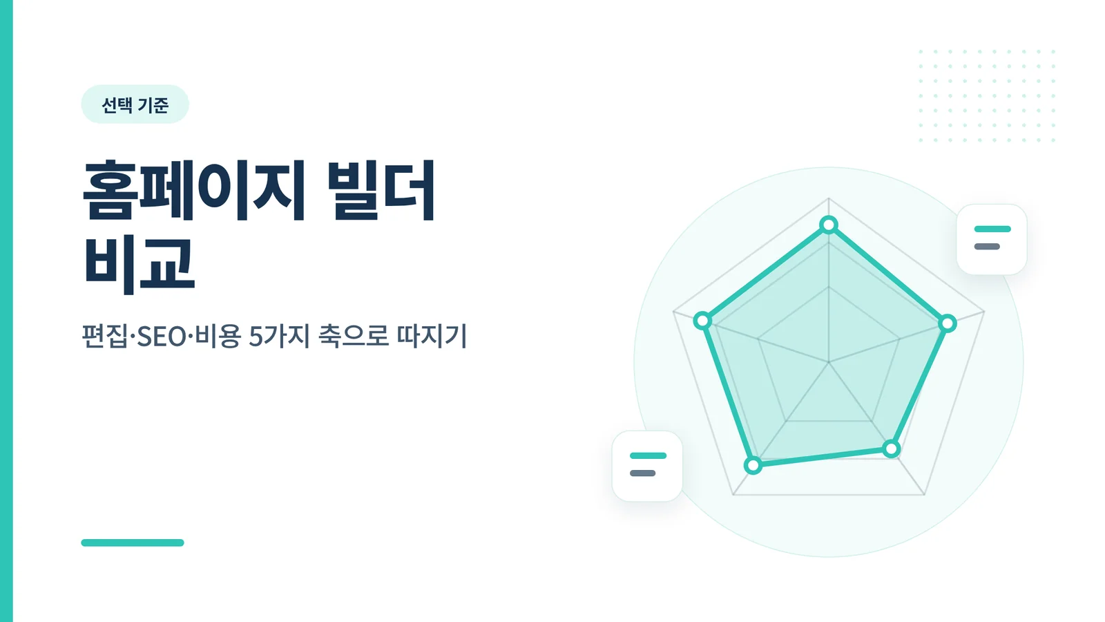 홈페이지 빌더 비교